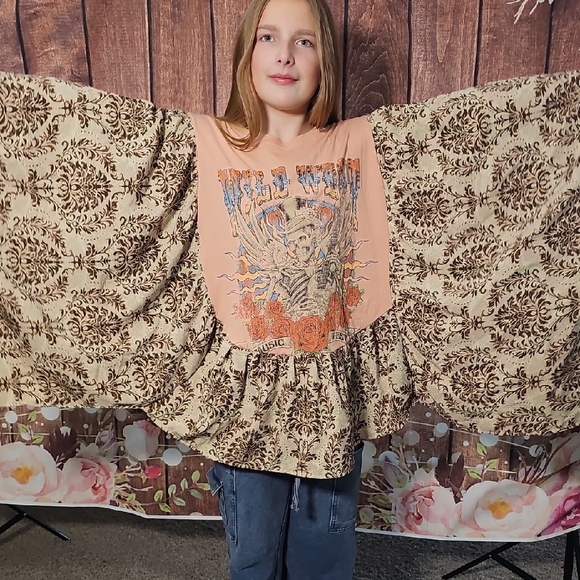 Tops - OOAK WOMENS WILD WEST MUSIC FEST SWING TOP OSFA